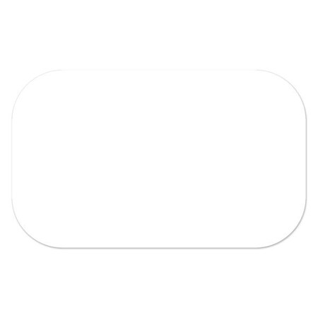 Ergomat 3inx6in DuraStripe Mean Lean Rounded Strip White, 50PK DSML-STRIP-3x6R-W-KIT